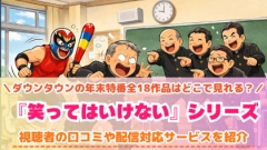 『笑ってはいけない』シリーズの配信はどこで見れる？ガキ使の対応サブスクを紹介