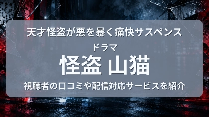 ドラマ『怪盗 山猫』の配信はどこで見れる？見放題サブスクのVODを紹介