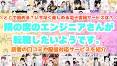『隣の席のエンジニアさんが転職したいようです。』はどこで読める？あらすじ・見どころと先行独占配信サイトを紹介