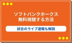 ソフトバンクホークスの中継を無料視聴する方法【地上波・ネット】試合のライブ速報も